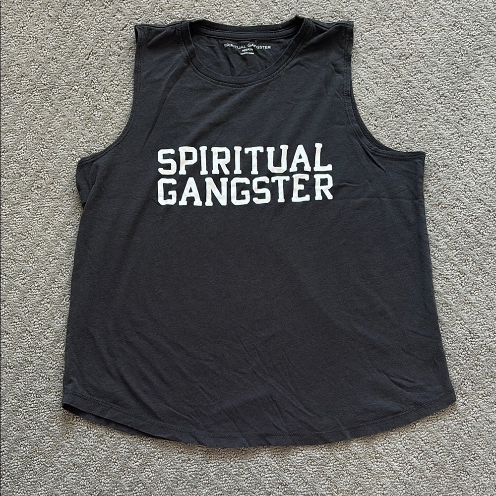 Spiritual Gangster Dark Grey Tank Top
